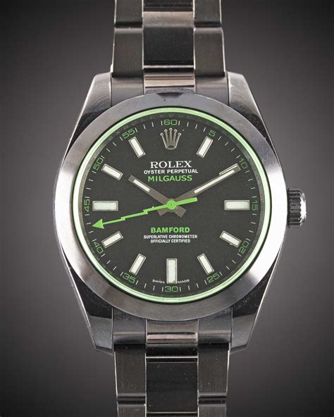 rolex milgauss bamford black|Rolex oyster perpetual Milgauss black.